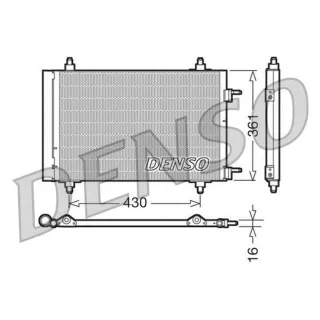 Denso Klimakondensator Citroen Berlingo C4 Peugeot 307 308 Partner
