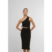 URBAN CLASSICS Midikleid Ladies Cut Out Jersey Dress