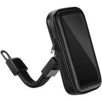 CoolGadget Handy-Halterung Universalhalter Spiegel, (bis 5,5 Zoll, Universal Spiegel Smartphone Halter Motorrad Bike Roller Tasche)