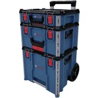 Bosch Professional Werkzeugkoffer L-BOXX Contractor Set 3 Professional Trolley-Koffer unbestückt (L x B