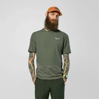SALEWA - Pedroc Dry'ton Wind T-Shirt Herren - Grün (Gr.50)