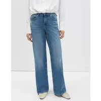 someday Weite Jeans CELLMA ICONIC aus BCI Cotton Mix Mid Rise weiter, gerader Beinverlauf, elastischer Stoff