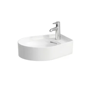 LAUFEN VAL Waschtisch Schale 8122810001091 50x40cm, ohne Hahnloch, mit Überl., Saphirkeramik