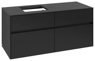 Villeroy & Boch Waschtischunterschrank Collaro C12900 1200x548x500mm 4 Ausz. Waschtisch li Volcano B C12900VL