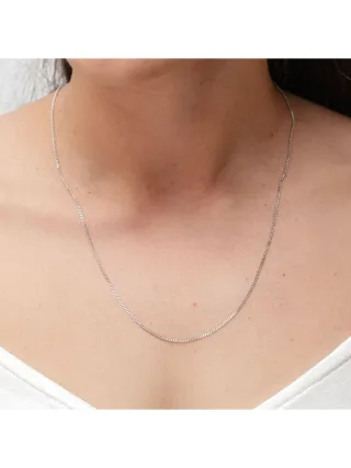 Zeeme Basic Collier 925/- Sterling Silber rhodiniert 50cm