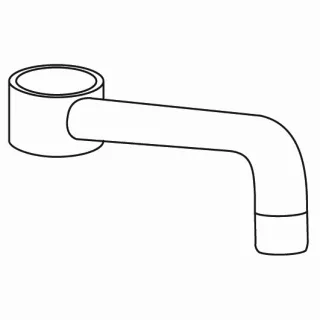 KWC Auslauf GASTRO Wand Schwenk A300, L223, chromeline,532461 532461
