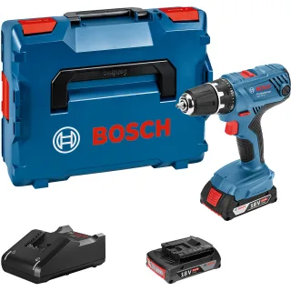 Bosch Akku-Bohrschrauber GSR 18V-21, mit 2 x 2.0 Ah Li-Ion Akku, L-BOXX - 06019H1008