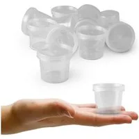 Bestlivings Vorratsdose Dose mit Deckel, Kunststoff, (18-tlg), Aufbewahrungsdosen 35ml - Mini Frischhalte mit Deckel Ø4,5cm x 4cm