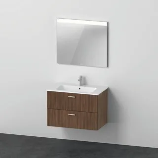 Duravit XBase Möbelwaschtisch mit Waschtischunterbau und Spiegel 830x490x2000 mm - XB0071021210000 XB0071021210000