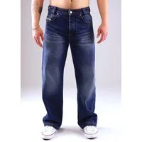 PICALDI Jeans Relax-fit-Jeans Baggy Zicco 474 Tindery - Washed Dark Blue Denim mit Straight Leg (1-tlg) Baggy Jeans