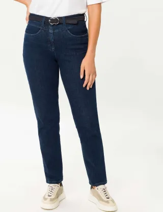 Raphaela by Brax Damen Five-Pocket-Hose Style CAREN NEW DARK BLUE, denim dunkelblau, Gr. 36