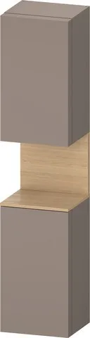 Duravit Qatego Hochschrank Basalt Matt 400x360x1760 mm - QA1346L30430000 QA1346L30430000