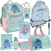 PASO Schulrucksack (Schulset, 10-tlg), Stitch, 10-tlg. Set, Mint
