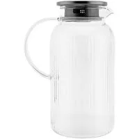 Almina Karaffe "Freya Caraffa" aus hochwertigem Borosilikatglas mit Deckel - 1800ml, (1-tlg)