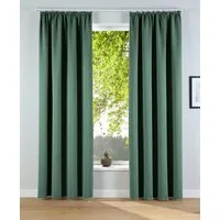 OTTO home Verdunkelungsvorhang Solana, Gardinen mit Kräuselband, Vorhänge, Wohnzimmer, modern, (2 St), Kräuselband, verdunkelnd, 2er-Set Verdunklungsvorhang mit Thermofunktion, Bestseller, einfarbig