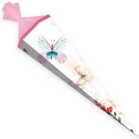 itenga Schultüte itenga Schultüte Schmetterling 85cm mit Tüllverschluss