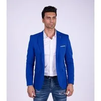 Denim Distriqt Jerseysakko Sportliches Herren SLIM FIT Jersey Sakko mit Stretch