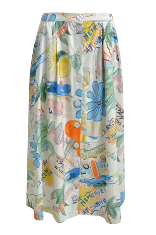 Smith&Soul - Printed Skirt cream white print - Gr. - S