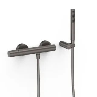 Tres Einhebel Brausemischer Anti Kalk Handbrause Einstellbarer Brausehalter , 26116701GR 26116701GR