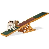 relaxdays Tier-Wippe Dog Agility Wippe, Holz