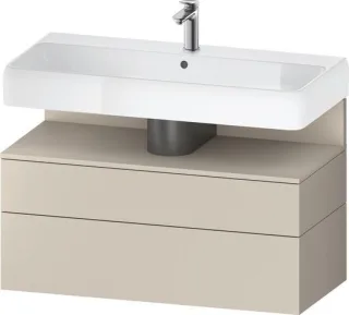 Duravit Qatego Waschtischunterbau wandhängend Taupe Supermatt 990x470x590 mm - QA4395083830010 QA4395083830010