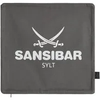 Sansibar Sylt Kissenhülle Kissenbezug Sansibar Sylt Kissenhülle, Sansibar Logo Druck, 45x45 cm, mit Logo-Schriftzug, mit verdecktem Reißverschluss
