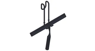 Giese Haken mit Wischer schwarz matt, 30308-14 30308-14