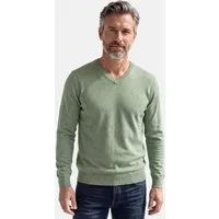 Redmond V-Ausschnitt-Pullover Basic (1-tlg) Pullover - Baumwolle - Atmungsaktiv - Weicher Feinstrick