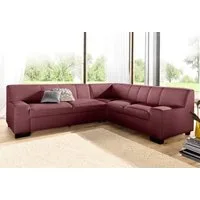 DOMO collection Ecksofa Norma Top, elegant & modern, flache Armlehnen, Breite 247cm, L-Form, wahlweise mit Bettfunktion