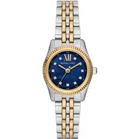 MICHAEL KORS Quarzuhr LEXINGTON MK4865, Armbanduhr, Damenuhr, Edelstahlarmband, analog, Glassteine