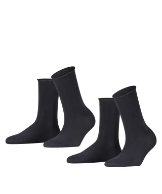 FALKE - FALKE Happy 2-Pack Damen dark navy - Gr. - 36.5