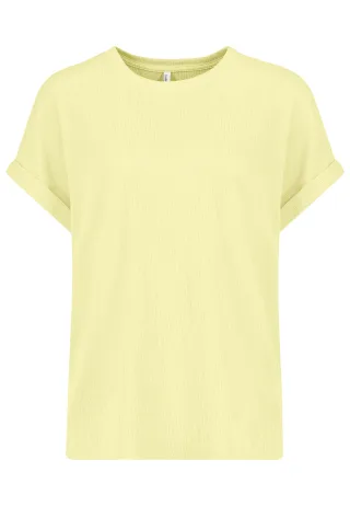 Authentic Style - RE9CIGt1cnphcm0gQmx1c2UgQmFzaWMvVU5J pastel yellow - Gr. - S