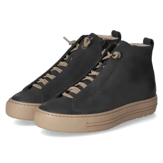 Paul Green High Sneaker - Gr. 37,5 - Blau - Rauleder