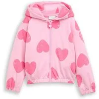 TOM TAILOR Sweatjacke Strick & Sweatshirts Cropped Hoodie Sweatjacke mit Muster