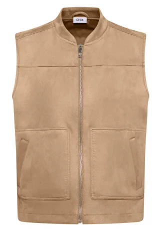 CECIL - Blouson Weste beige - Gr. - S