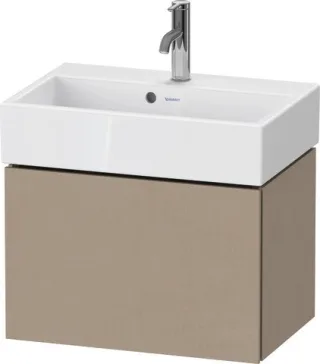 Duravit L-Cube Waschtischunterbau wandhängend Leinen Matt 584x391x394 mm - LC611907575 LC611907575