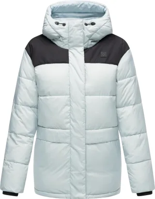 Ragwear Anorak "Wikesh" mit Kapuze stylische Winter Steppjacke mit Colourblocking