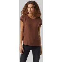 Vero Moda T-Shirt VMAVA PLAIN SS TOP JRS NOOS Materialmix, regular fit
