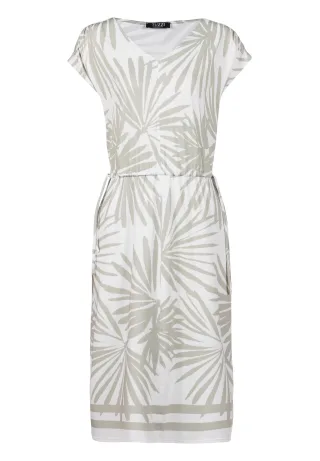 tuzzi - Kleid ALOE THERE! mit elastischer Taille ecru/aloe vera - Gr. - 46