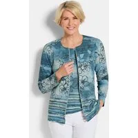GOLDNER Outdoorjacke Kurzgröße: Viskosejacke mit Rundhals, Reißverschluss und Langarm