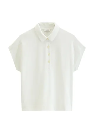 Marc OPolo Casual - Ärmelloses Poloshirt loose Grey White - Gr. - XS