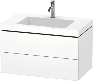 Duravit L-Cube c-bonded Set wandhängend Weiß Matt 800x480x500 mm - LC6927O1818 LC6927O1818