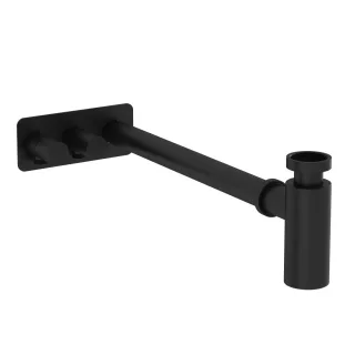 VitrA Zubehör Design Siphon Abgangsrohr und Rosette mit 2 Eckventilen (links) G 1 1/4",A4515636WTC A4515636WTC