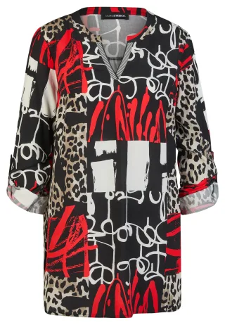 Doris Streich - Bluse campari - Gr. - 50