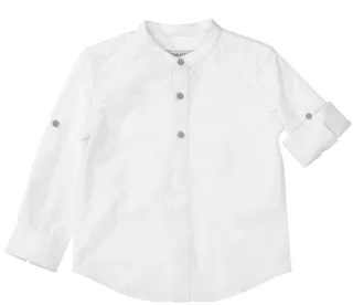 BASEFIELD - Kn.-Hemd bright white - Gr. - 92/98