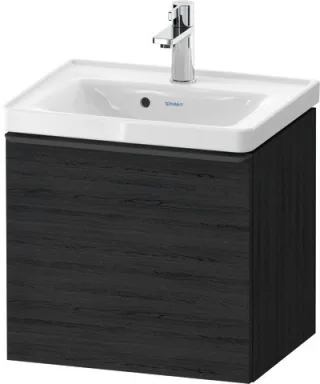 Duravit D-Neo Waschtischunterbau wandhängend Eiche Schwarz Matt 484x372x440 mm - DE42480BD160000 DE42480BD160000