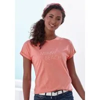 Vivance T-Shirt mit modischem Frontprint aus luftiger Baumwoll-Qualität