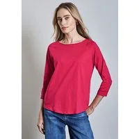 STREET ONE 3/4-Arm-Shirt aus reiner Baumwolle
