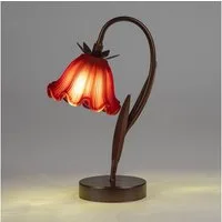 formano Tischleuchte Blume, LED, Mit Timerfunktion, Rot, Blüte, H: 29cm
