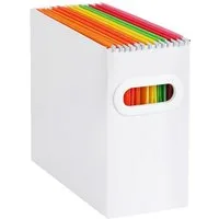 GarveeMore Archivcontainer Dokumentbox, Faltbare Wellpappe Faltbare Ordnerbox mit Griff